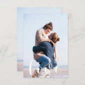 Carte photo personnalisé | Le script d'amour crée (Devant / Derrière)