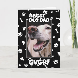 Carte Photo personnalisé Meilleur Papa Chien de tous les