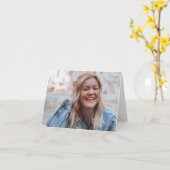 Carte Photo personnalisée (Fleur jaune)