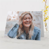 Carte Photo personnalisée (Fleur jaune)