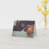 Carte photo personnalisée (Fleur jaune)