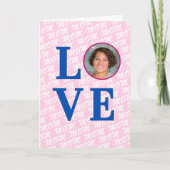 Carte Photo personnalisée amour mère amour maman moderne (Devant)