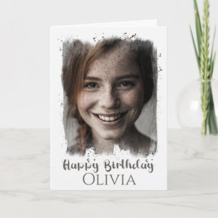 Carte Photo personnalisée, Anniversaire