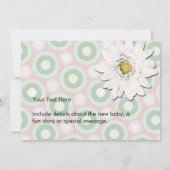 Carte photo personnalisée, C'est une fille (Dos)