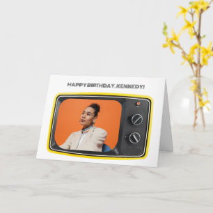 Carte Photo personnalisée dans le style Pop Art TV Vinta