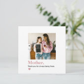 Carte Photo personnalisée de maman Merci (Debout devant)