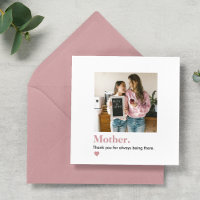 Photo personnalisée de maman Merci