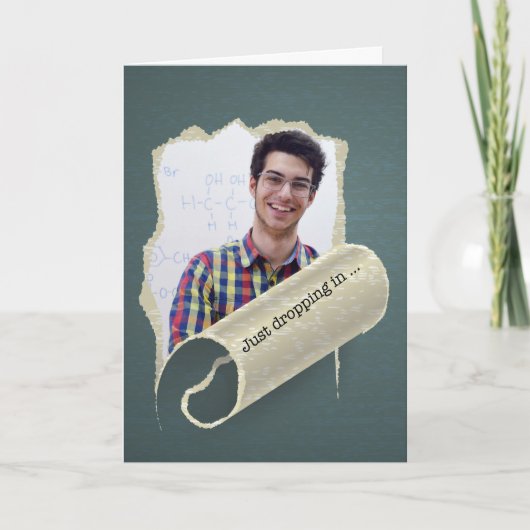 Carte Photo personnalisée de vous à l'université (Devant)