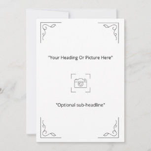 Carte Photo Personnalisée Élégante Minimaliste en