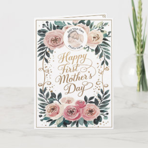 Carte Photo personnalisée Happy First Mother’s Day Keeps