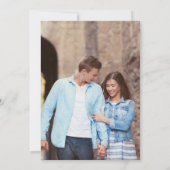 Carte Photo personnalisée Main dessinée Minimal noir bla (Dos)