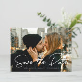 Carte Photo personnalisée moderne Enregistrer la date Ma (Debout devant)