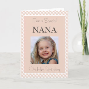 Carte Photo Personnalisée Nana Anniversaire