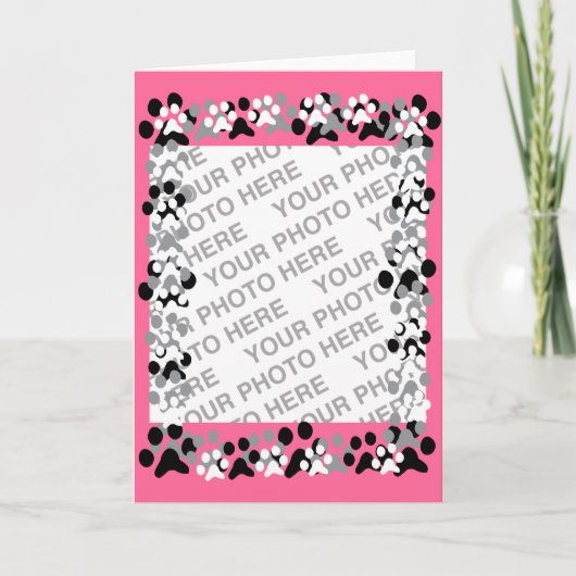 Carte Photo personnalisée pour animal de compagnie (Devant)