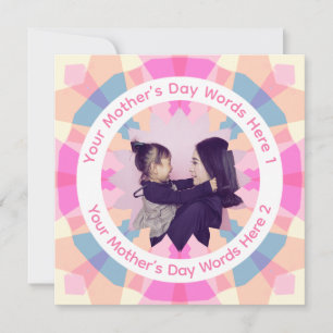 Carte photo personnalisée pour la fête des mères R