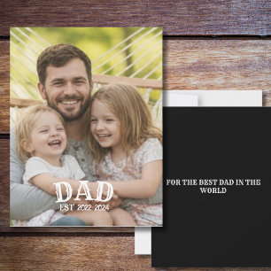 Carte photo personnalisée pour papa