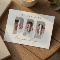 Carte photo personnalisée pour Papa | Meilleur Pap