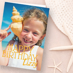 Carte Photo personnalisée simple et moderne Accueil d'an