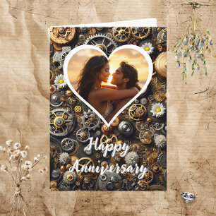Carte Photo personnalisée Steampunk Joyeux Anniversaire
