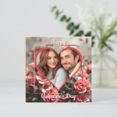 Carte Photo personnalisée | Steampunk Saint-Valentin (Debout devant)