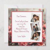 Carte Photo personnalisée | Steampunk Saint-Valentin (Dos)