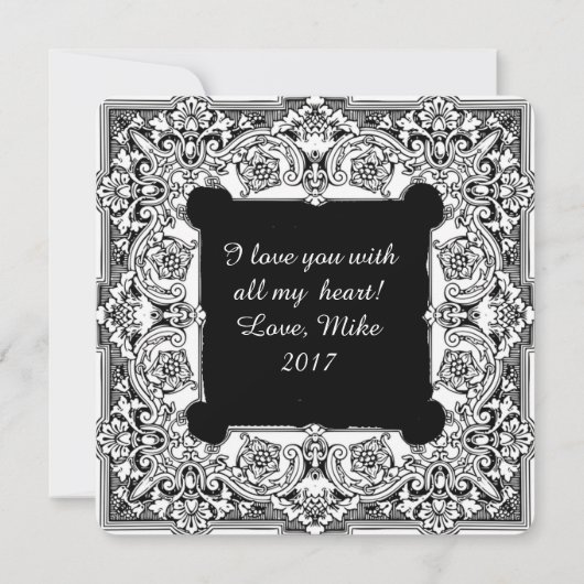 Carte photo personnalisée "Toujours & Toujours" (Dos)