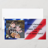 Carte photo personnel patriotique (Devant / Derrière)