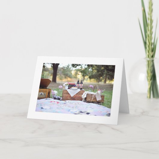 CARTE PHOTO PICNIC D'ANNIVERSAIRE POUR VOUS (Devant)