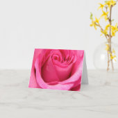 Carte Photo Pink Rose Wedding (Fleur jaune)