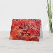 Photo Pizza : Ami d'anniversaire heureux