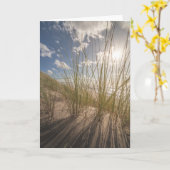 Carte Photo plage et soleil nature (Fleur jaune)