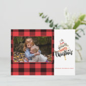 Carte Photo Plaid de Red Buffalo (Debout devant)