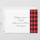 Carte Photo Plaid de Red Buffalo (Dos)