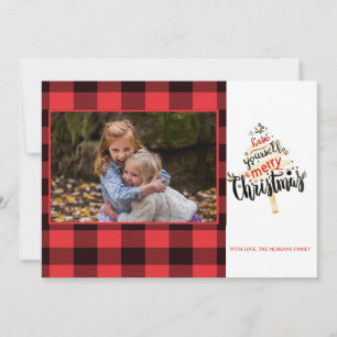 Carte Photo Plaid de Red Buffalo