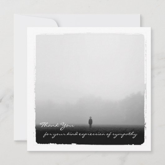 Carte photo plat de Merci de sympathie (Devant)