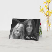 Carte photo pliable de vacances au gui (Fleur jaune)