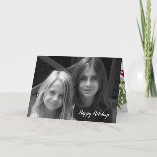 Carte photo pliant Mistletoe Holiday (Devant)