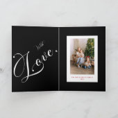 Carte Photo plié carreau de buffle Joyeux Noël (Intérieur)