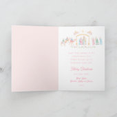 Carte Photo plié de la Nativité Pastel (Intérieur)