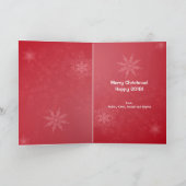 Carte photo plié par Noël lumineux (Intérieur)