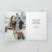 Carte photo pliée en forme de sapin de Noël (Intérieur)