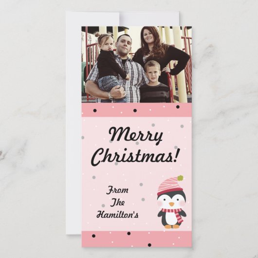 carte photo Pois de cultes de pingouins 4x8 (Devant)