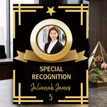 Carte photo pour le 5e anniversaire de travail d'u