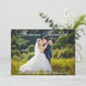 Carte photo pour toujours reconnaissant de Merci (Debout devant)