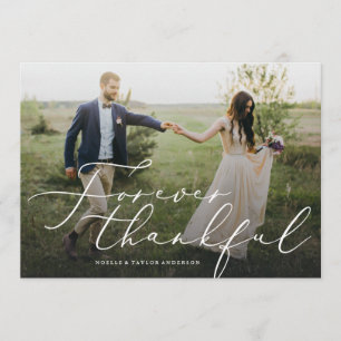 Carte photo pour toujours reconnaissant de Merci