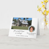 Carte photo professionnelle de votre entreprise (Fleur jaune)