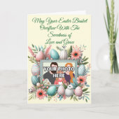 Carte Photo, Puisse Votre Panier Pâques Dépasser Douceur (Devant)