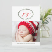 Carte photo pur de vacances de joie (Debout devant)