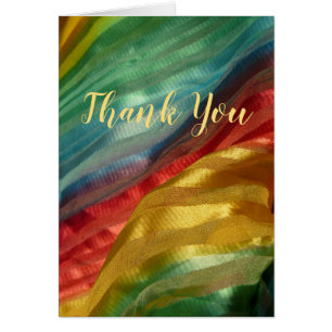 Carte photo Rainbow Silk Merci Fabric