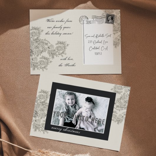 Carte photo recto verso personnalisable